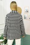 151057 Tuvit Oversize Astarli Ceket